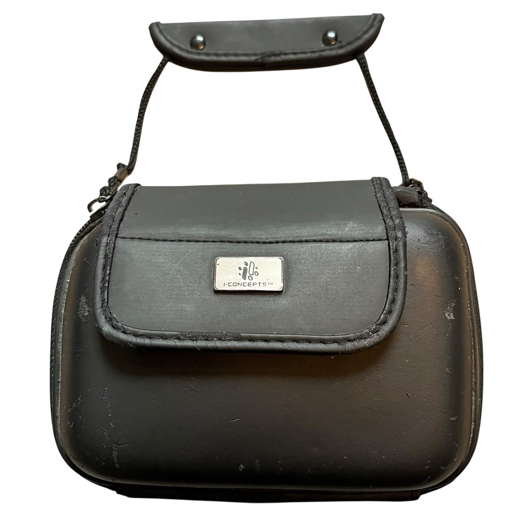 Concepts Digital Camera Case Bag With Carrying Strap Belt Loop Black Padded Zip